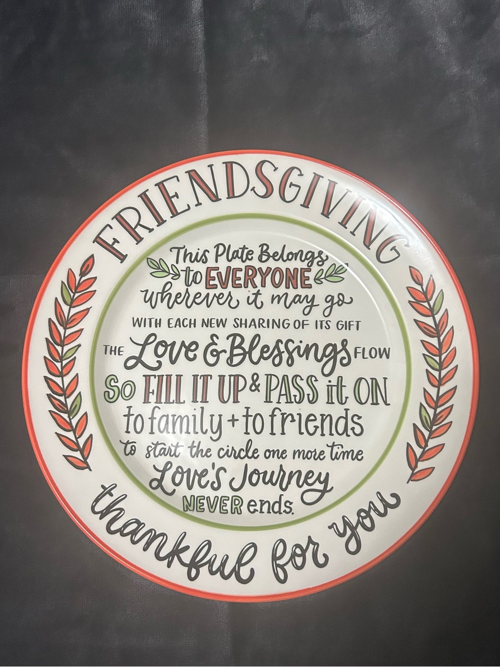 Friendsgiving Plate